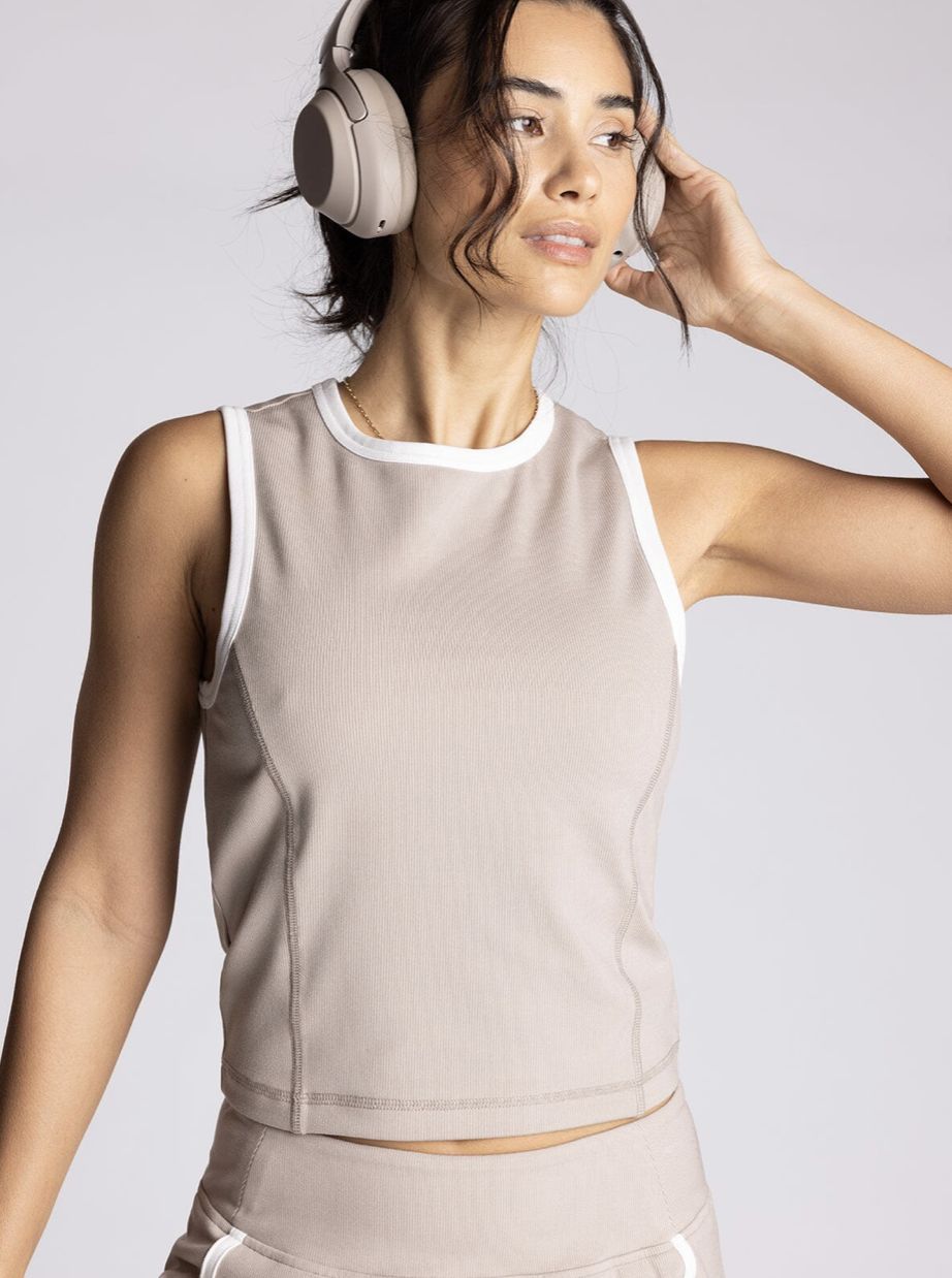 Carter Tank, Color: Mushroom Ivory, Size: Small