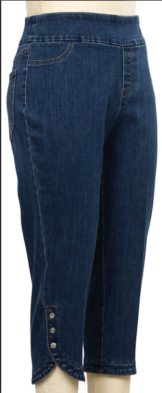 Denim Diva Capri, Color: Medium Denim, Size: 6