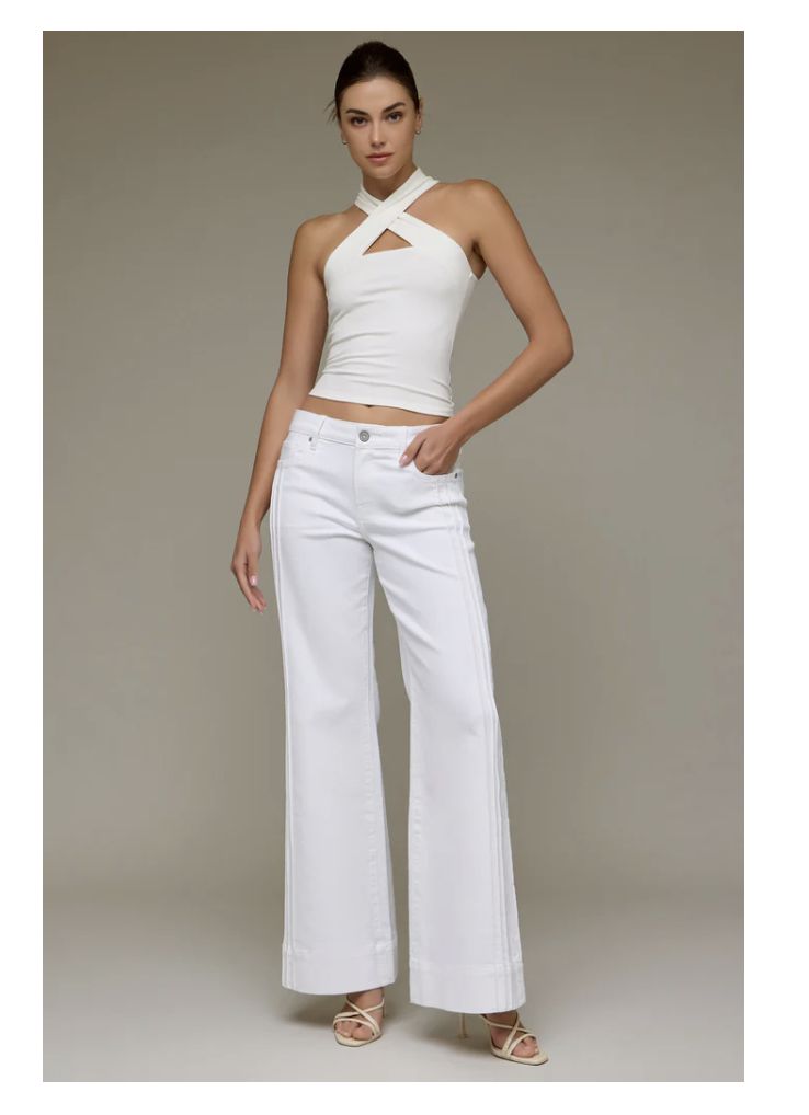 Happi | Mid Rise | Pintuck Comfort Flare