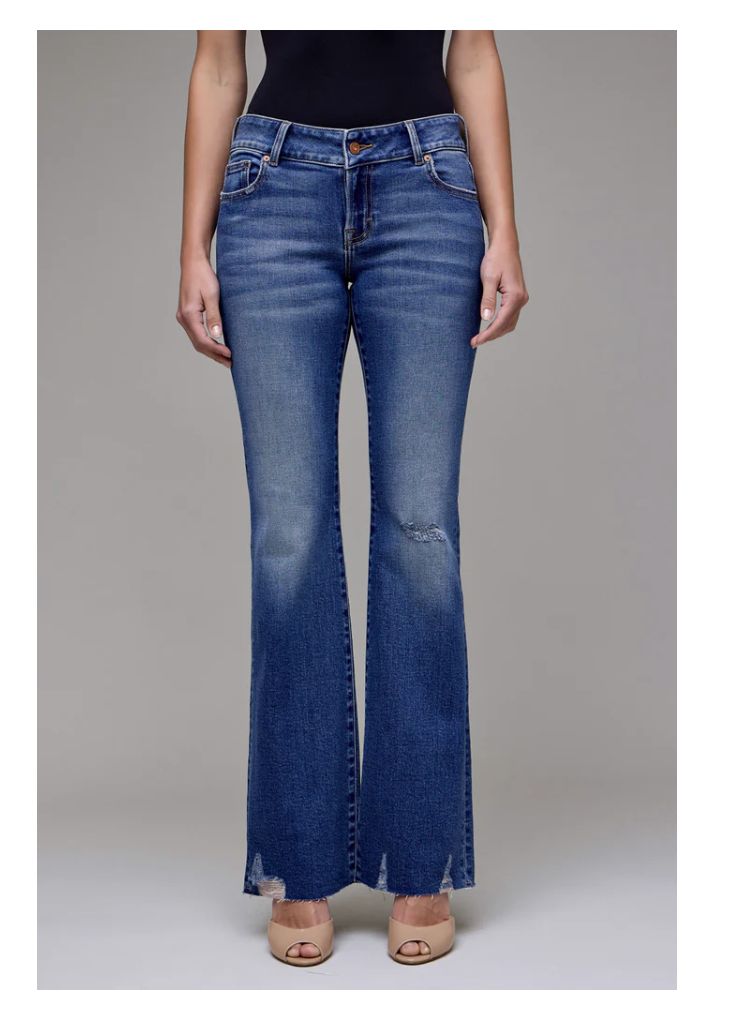 Ryan Low Rise Boot Cut, Color: Medium Dark, Size: 26