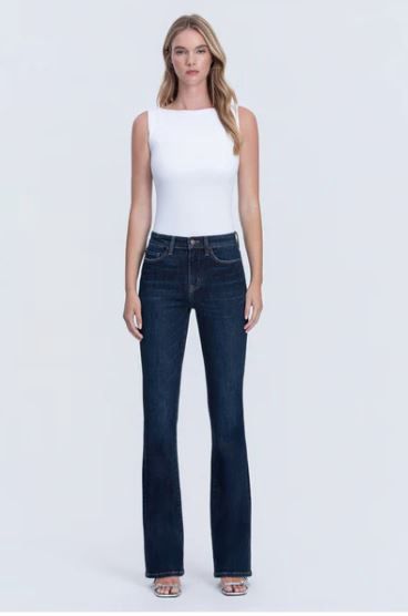 High Rise Full Length Bootcut Jeans