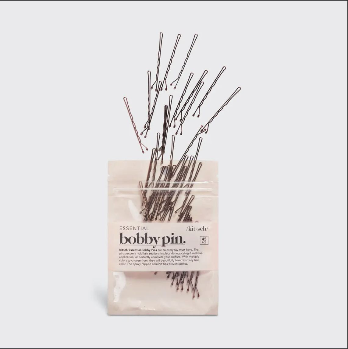 Essential Bobby Pins 45pc, Color: Brown