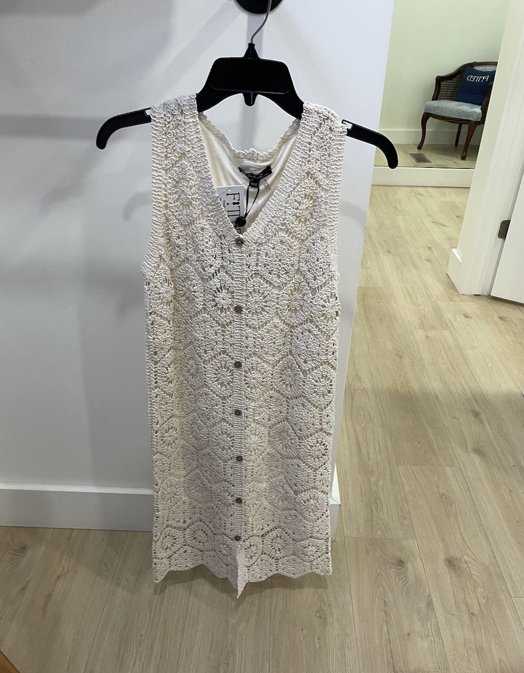 Crochet Sleeveless Midi Dress