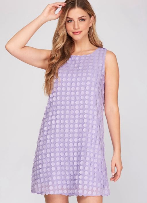 Sleeveless Woven Textured Dress