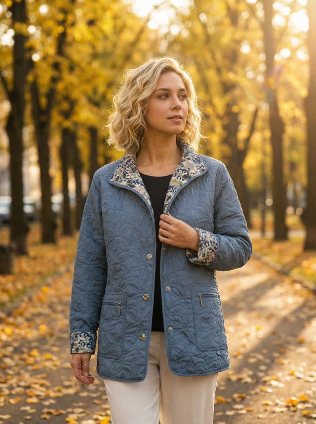Quilted Reversible Print Jacket