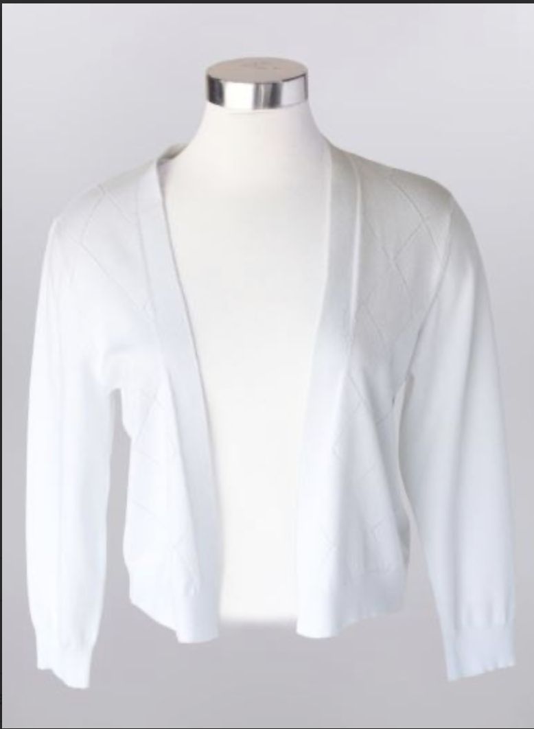 Sunday Best Cardigan, Color: White, Size: Small