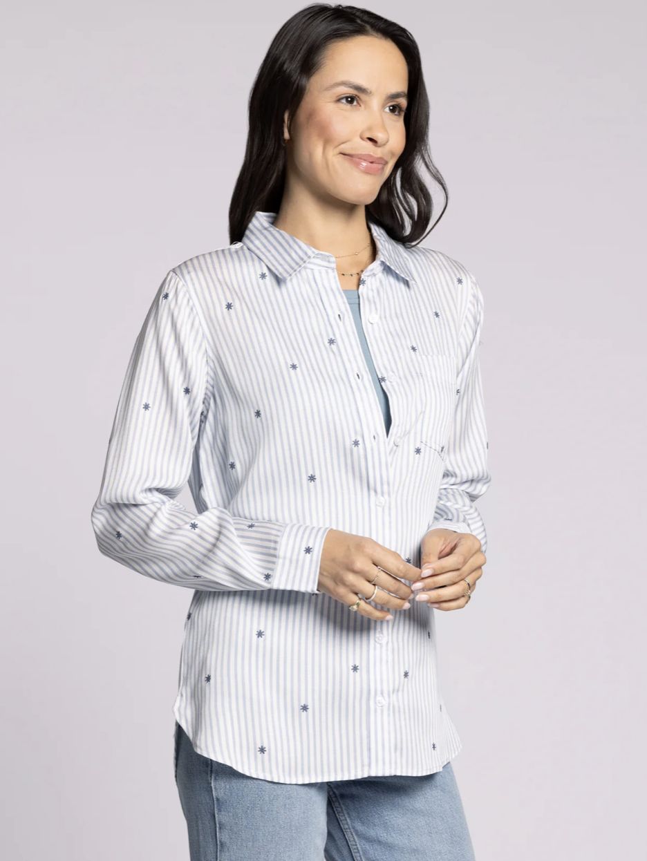 Bae Shirt, Color: Daisy Stripe, Size: Small