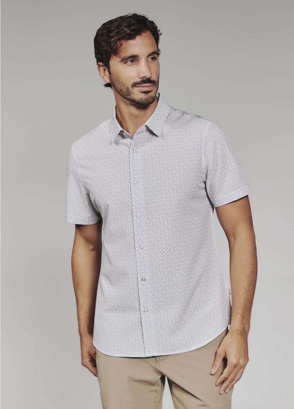 Noah Short Sleeve, Color: Dusty Rose, Size: Large