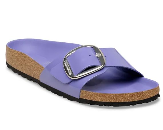 Madrid Big Buckle | Natural Leather Patent |