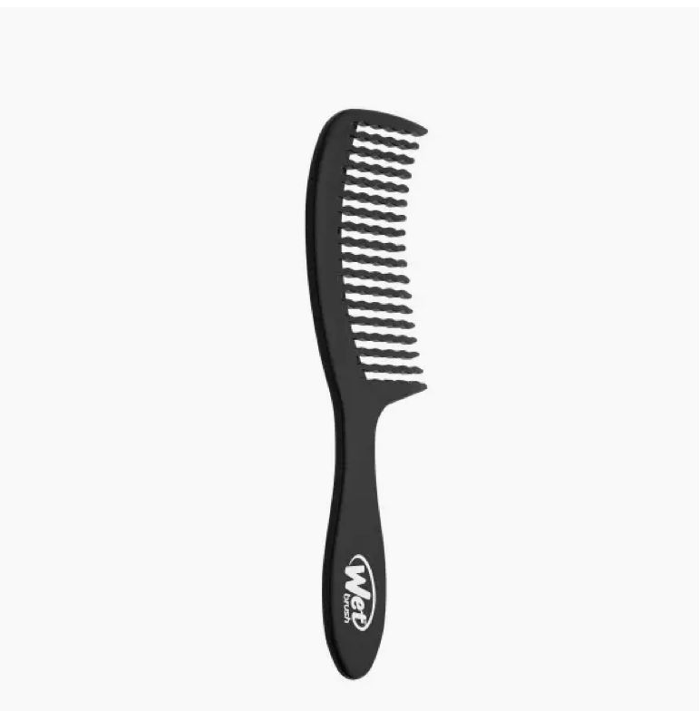 Wet Brush Detangling Comb, Color: Black