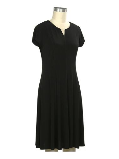Ins &amp; Outs Cap Sleeve Solid Dress