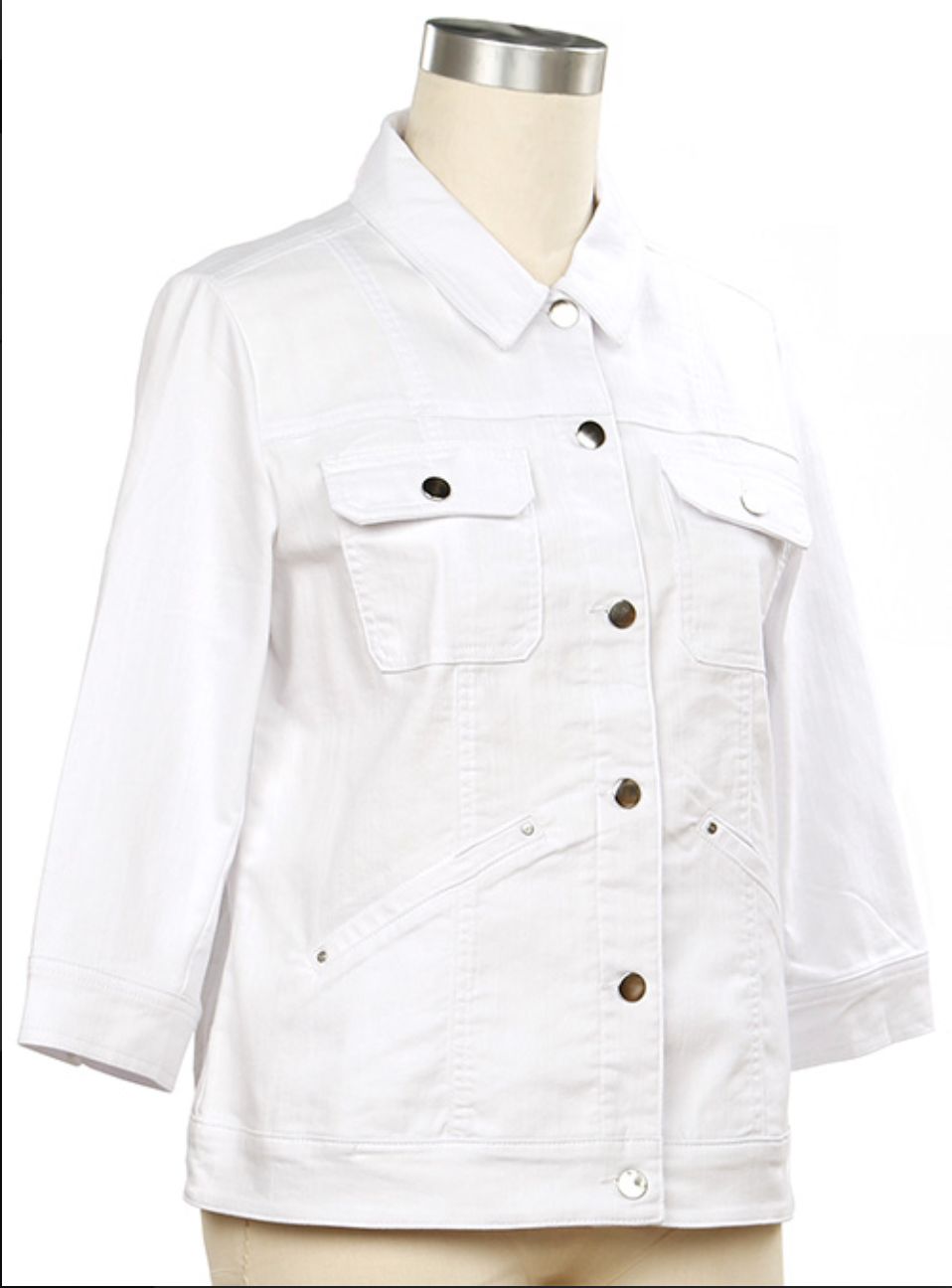 Inhabit Joy 3/4 GW Jacket, Color: White, Size: Small