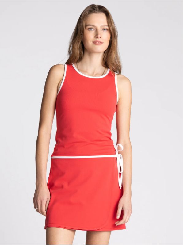 Valley Tank, Color: Red, Size: Small