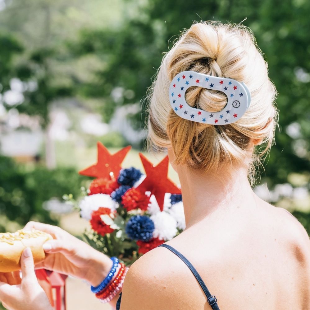United We Sparkle | Flat Round Hair Clip |