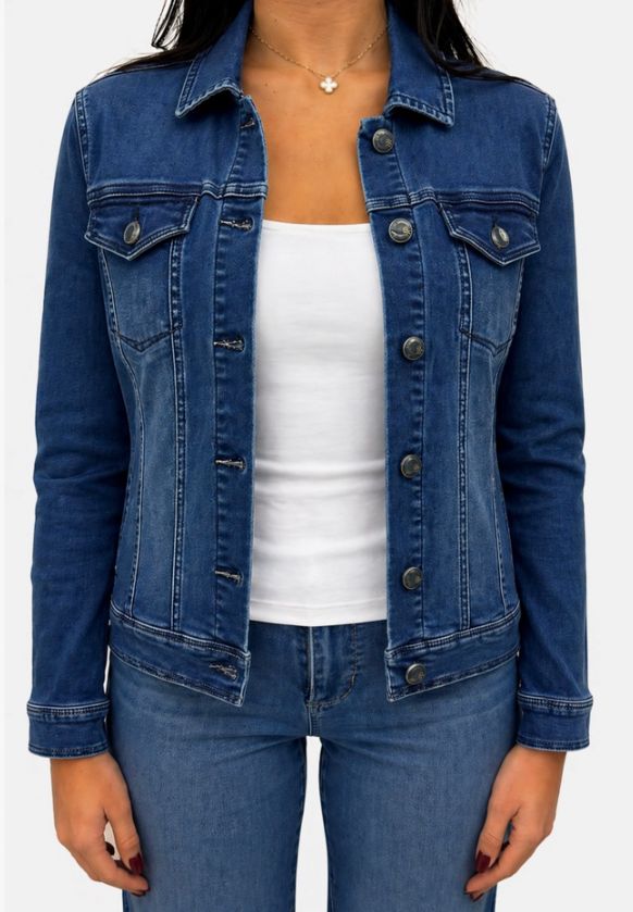Classic Better Butter Jean Jacket, Color: Arlyn, Size: Small