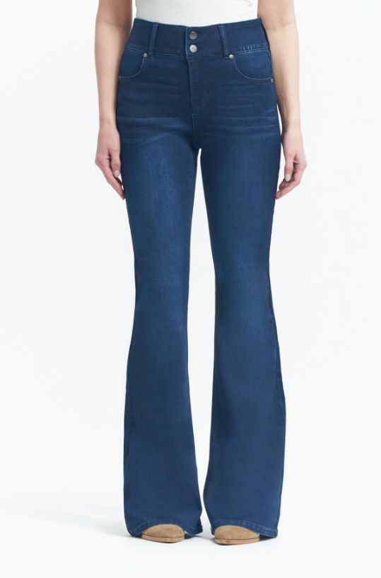 34'' Shapewear Fit &amp; Lift Flare Jean, Color: Ailiani, Size: 4/27