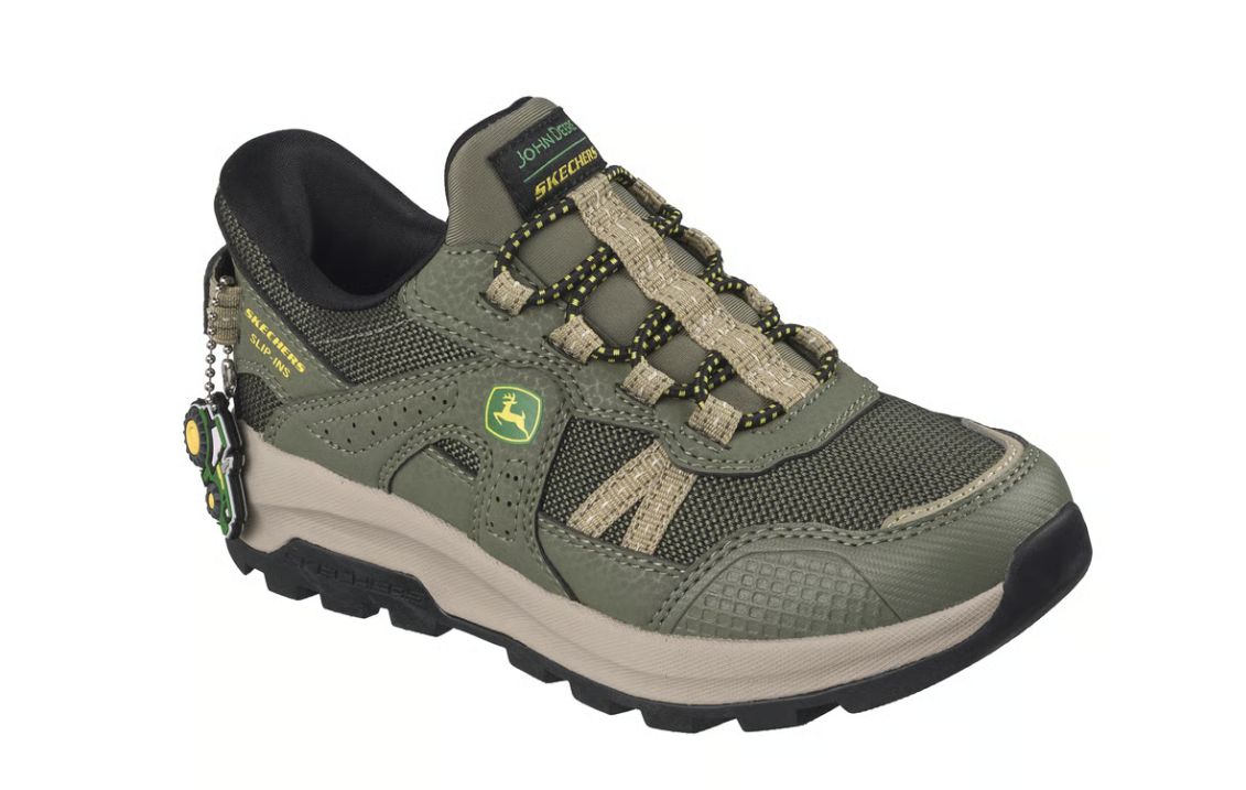 Boys' Skechers Slip-ins John Deere: Storm Blazer - Tractor-Squad, Color: Green, Size: 10.5, Type: Kids