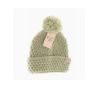 Kids Bee Stitch Knit Pom Beanie, Color: Winter Lime