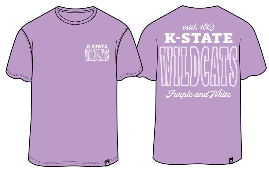 Kansas State Billboard Embroidered Tee