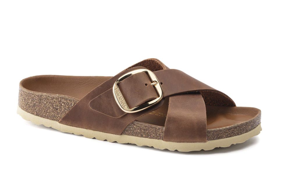 Siena Big Buckle, Color: Cognac, Size: 41/10-10.5, Width: Medium/Narrow