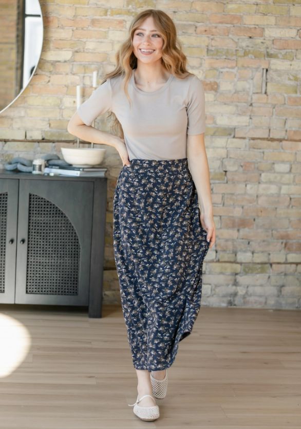 Braylyn Floral Midi Skirt