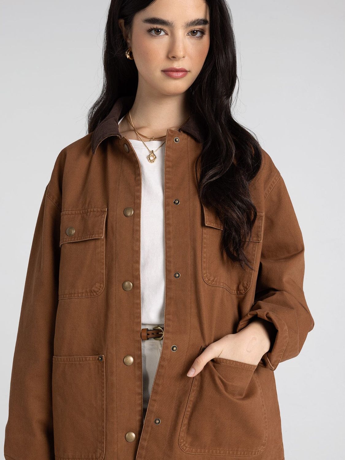 Martingale Jacket, Color: Nutmeg, Size: Extra Small