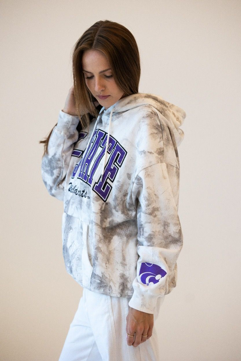 Kansas State White Camo Hoodie
