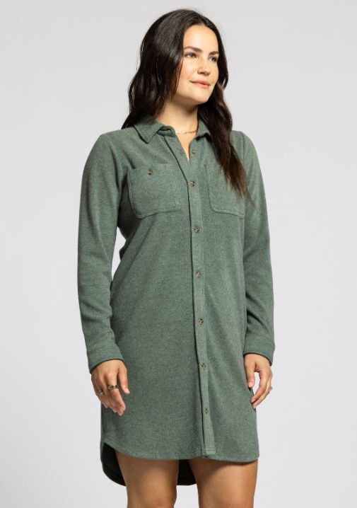 Leslie Dress, Color: Heather Foliage, Size: Small