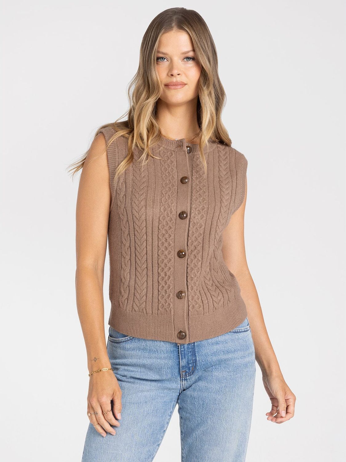 Pax Sweater Vest, Color: Hazelnut, Size: Small