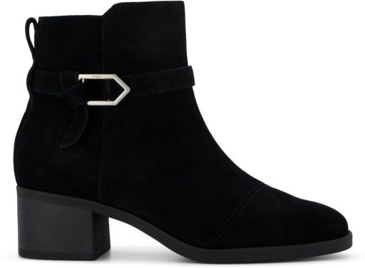 Delilah Buckle, Color: Black Suede, Size: 8