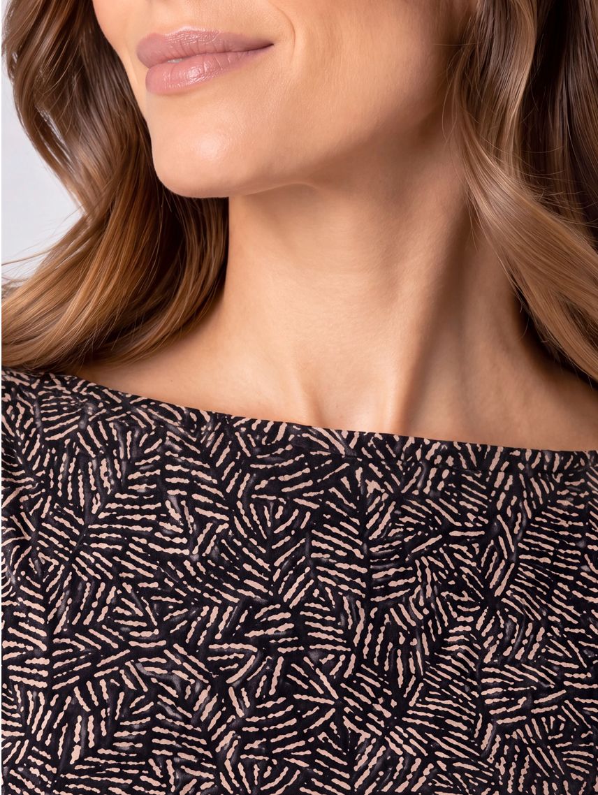 Long Sleeve Jewel Neck Top
