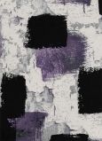 Higher Ground 3/4 Sleeve Block Print Top, Color: Black Violet, Size: Small