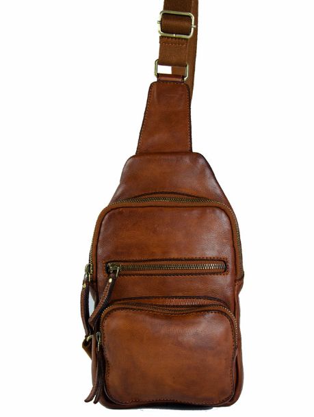 Martina | Washed Leather Sling Backpack