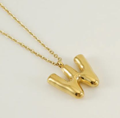 18K Gold 26 Letter Pendant