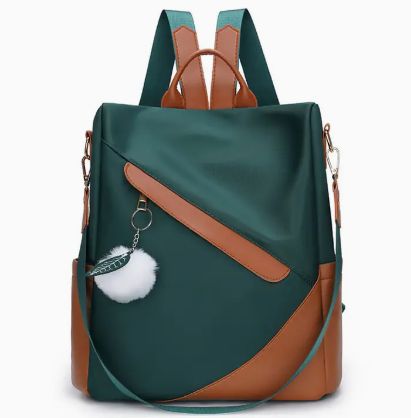 Women Anti-Theft Waterproof Backpack, Color: Green