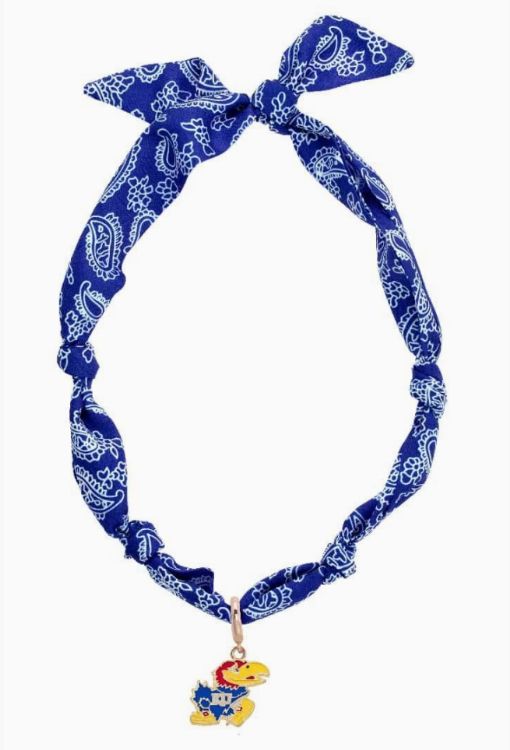 Kansas Jayhawks Logo Bandana Scarf Necklace
