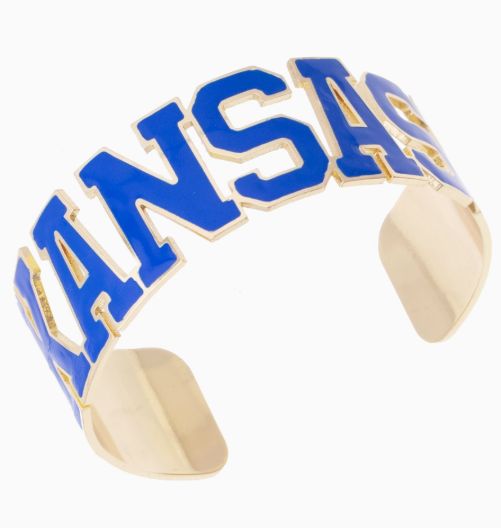 Kansas Jayhawks Varsity Outline Cuff