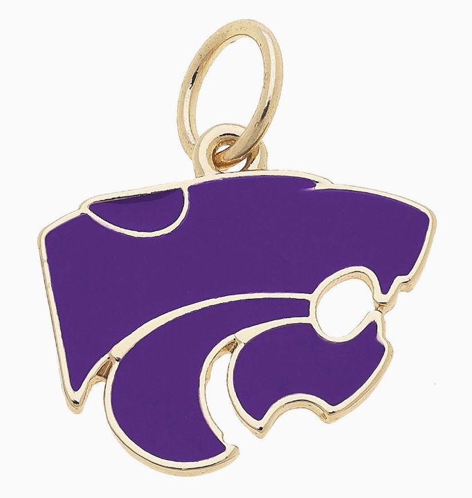 Kansas State Wildcats Enamel Logo Charm