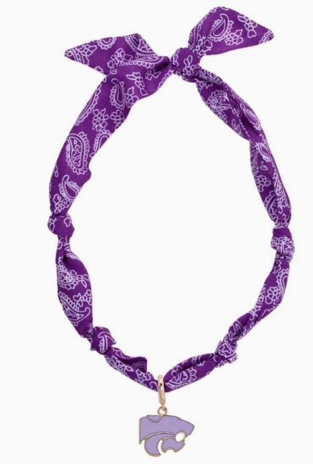 Kansas State Wildcats Logo Bandana Scarf Necklace