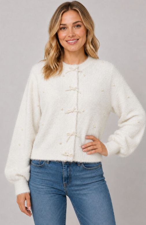 The Pretty in Pearls Cardigan