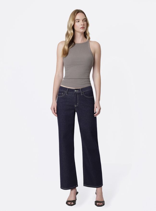 Aileeah | Mid Rise Slim Wide Jeans