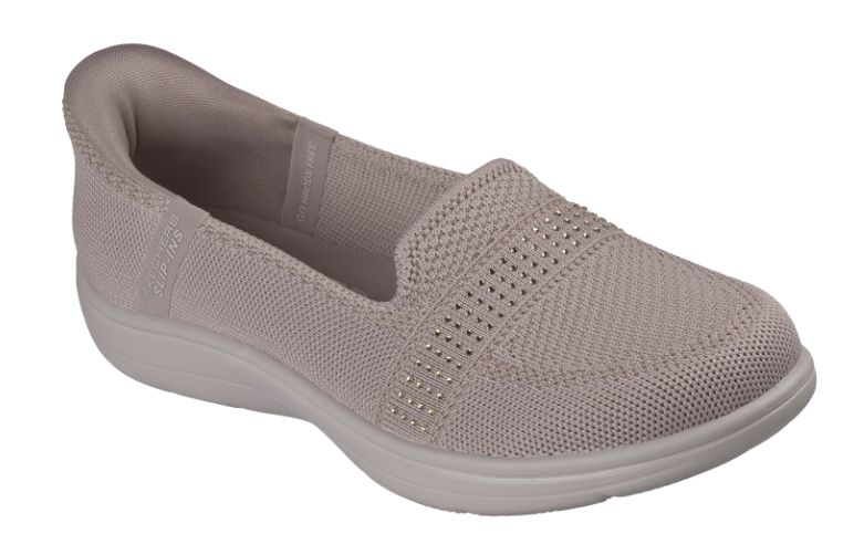 Skechers Slip-ins: On-The-GO Flex Radiant - Uptown, Color: Taupe, Size: 7