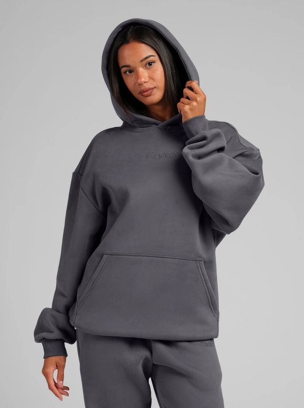 Signature Hoodie - Mega, Color: Steel Grey, Size: Small