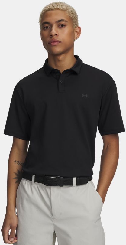 UA Motion Men's Polo, Color: Black, Size: Large