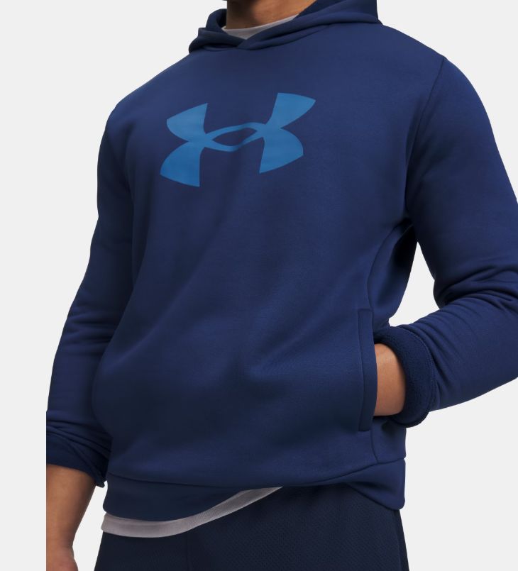 Armour Fleece Big Logo, Color: Blue, Size: XX-Large