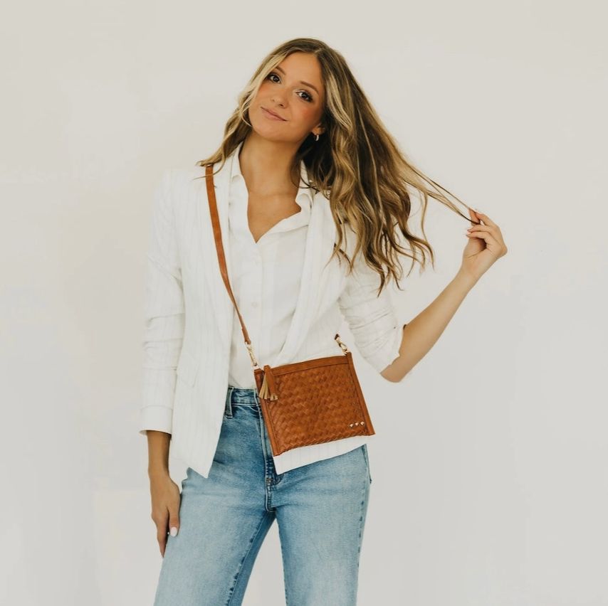 Veda Woven Crossbody &amp; Clutch Bag