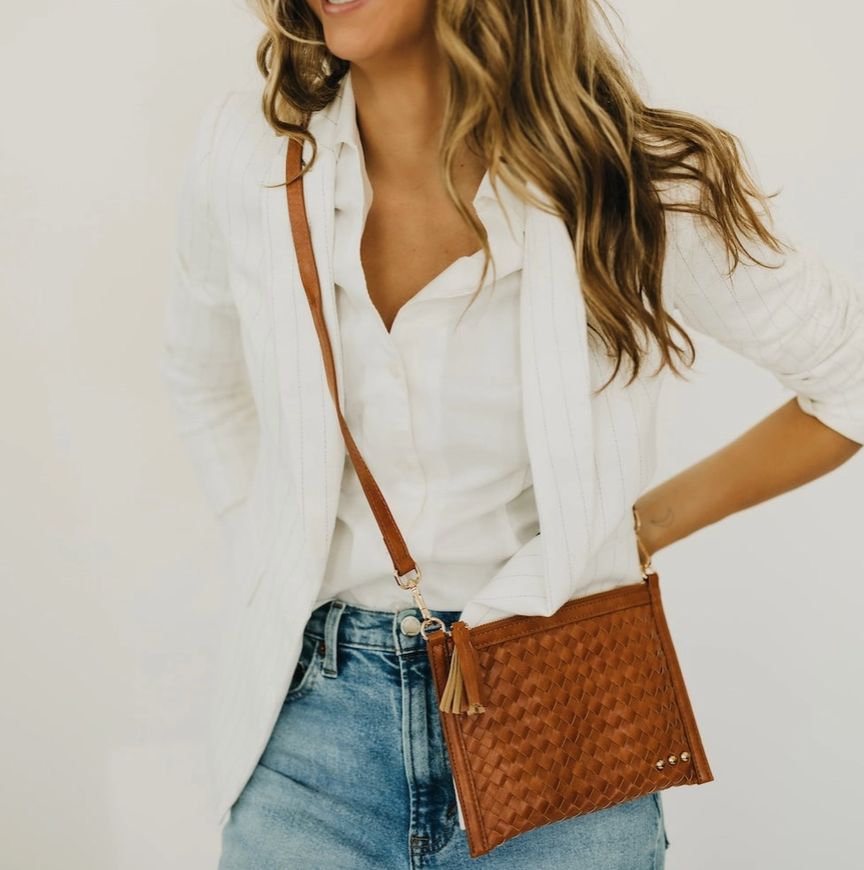 Veda Woven Crossbody &amp; Clutch Bag