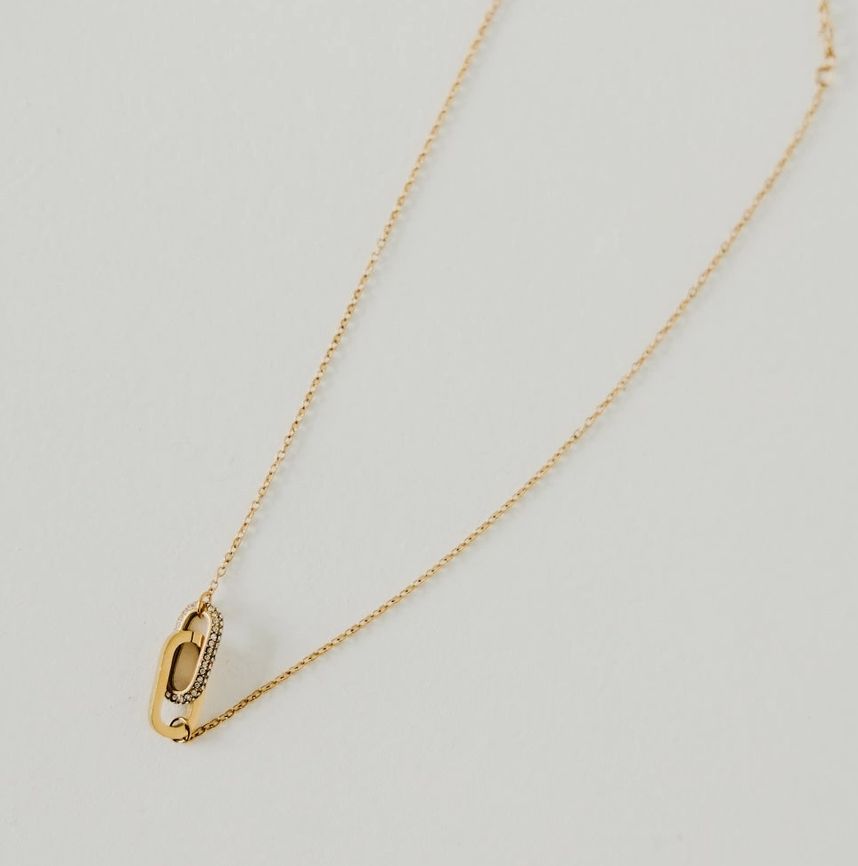 Linked with Diamonds Chain Necklace - Waterproof
