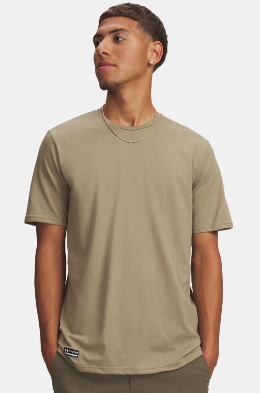 UA Tactical Cotton Men's T-Shirt, Color: Federal Tan, Size: Large