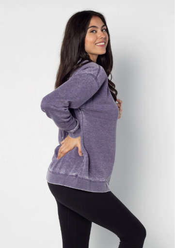 Kansas State Wildcats Signature Burnout Crewneck Sweatshirt
